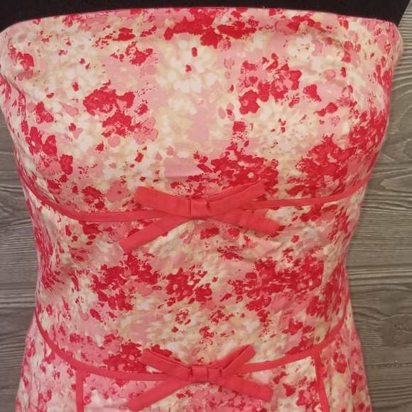 NWT ANN TAYLOR Strapless Floral Dress A0004.5 - Picture 5 of 8